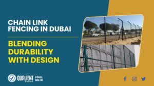 Chain link fencing in Dubai