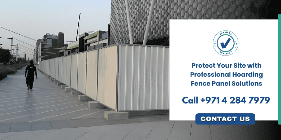 Contact Qualient Group for durable hoarding fence panels and construction site fencing solutions