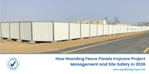 Hoarding fence panels improving construction site safety, security, and project management in the UAE