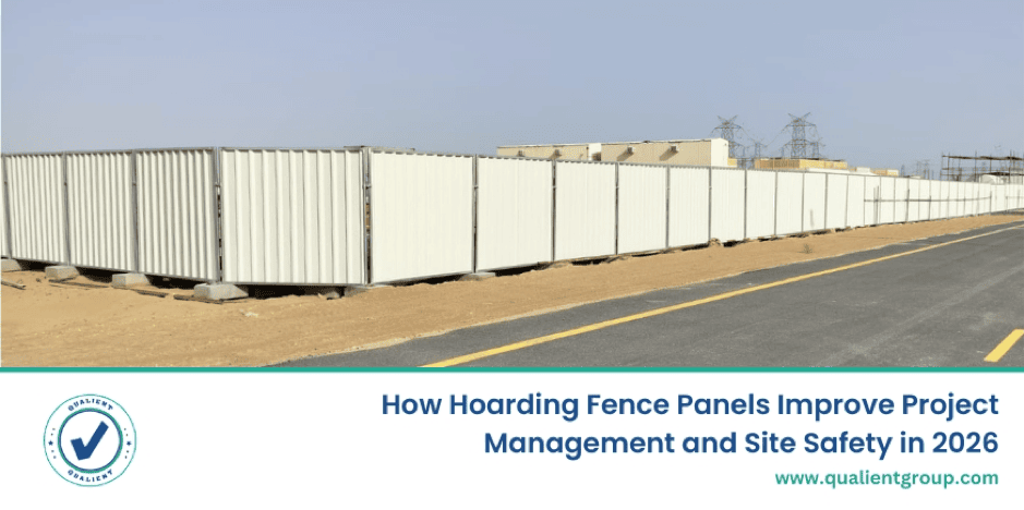 Hoarding fence panels improving construction site safety, security, and project management in the UAE